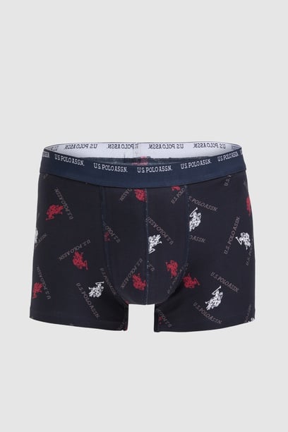 Erkek Lacivert 3'lü Boxer Takımı