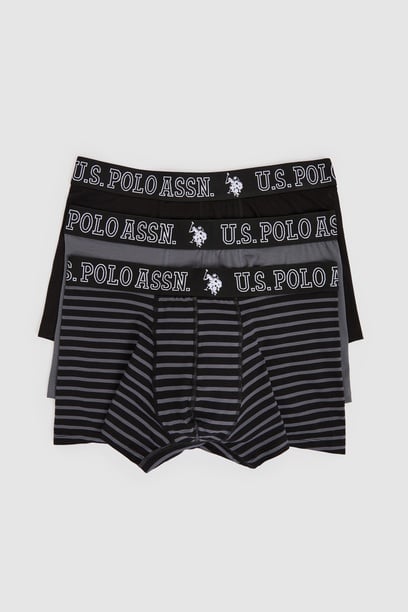Erkek Siyah 3'lü Boxer Takımı