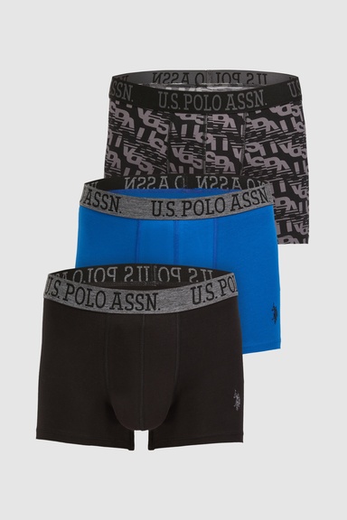Erkek Siyah 3'lü Boxer Takımı