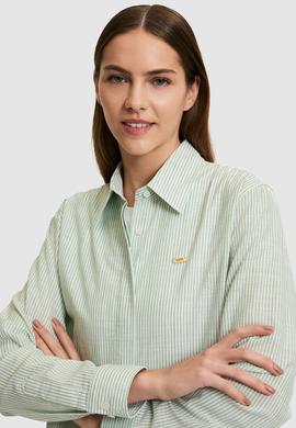 Kadın Yeşil Uzun Kollu Gömlek - 50324635028