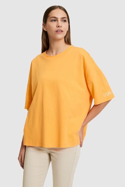 Kadın Mango Bisiklet Yaka Tişört
