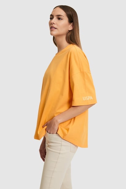 Kadın Mango Bisiklet Yaka Tişört
