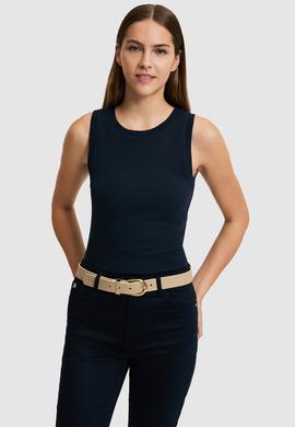 Kadın Lacivert Basic Tişört - 50323534088