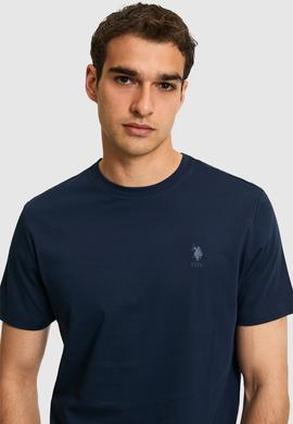 Erkek Lacivert Basic Tişört - 50326953058