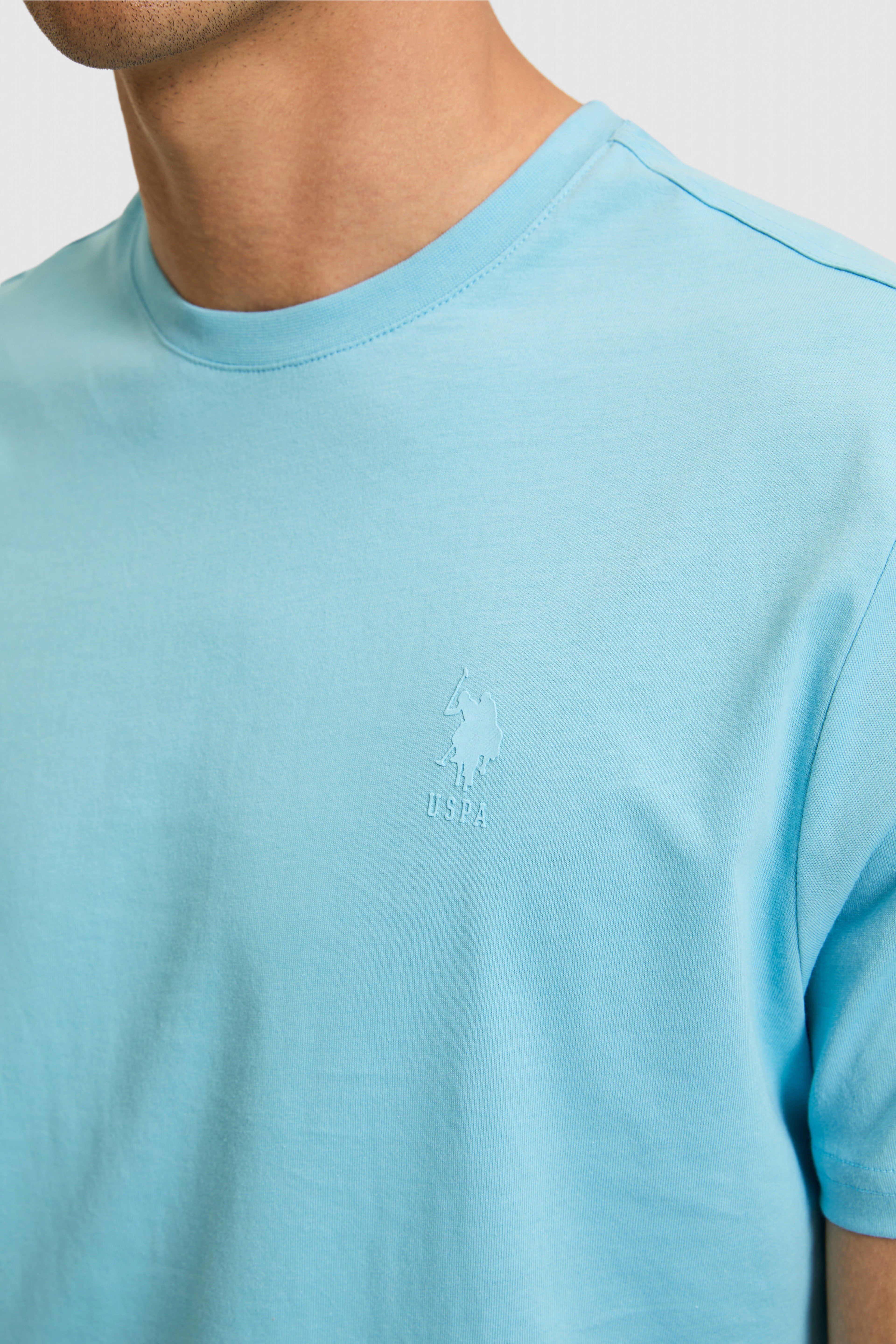 Erkek Regular Fit Bisiklet Yaka Aqua Basic Tişört
