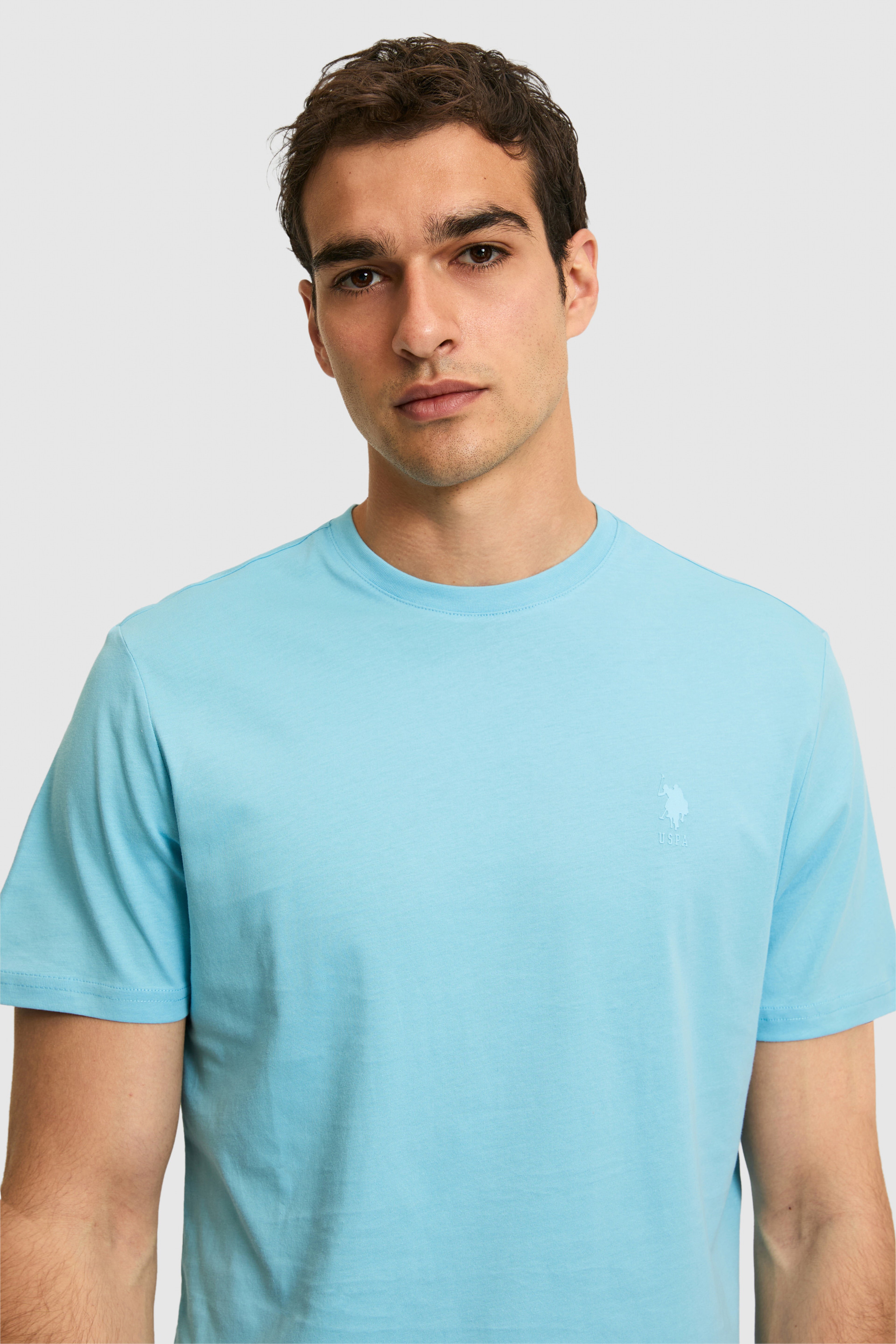 Erkek Regular Fit Bisiklet Yaka Aqua Basic Tişört
