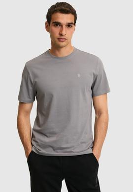 Erkek Gri Basic Tişört - 50326953036