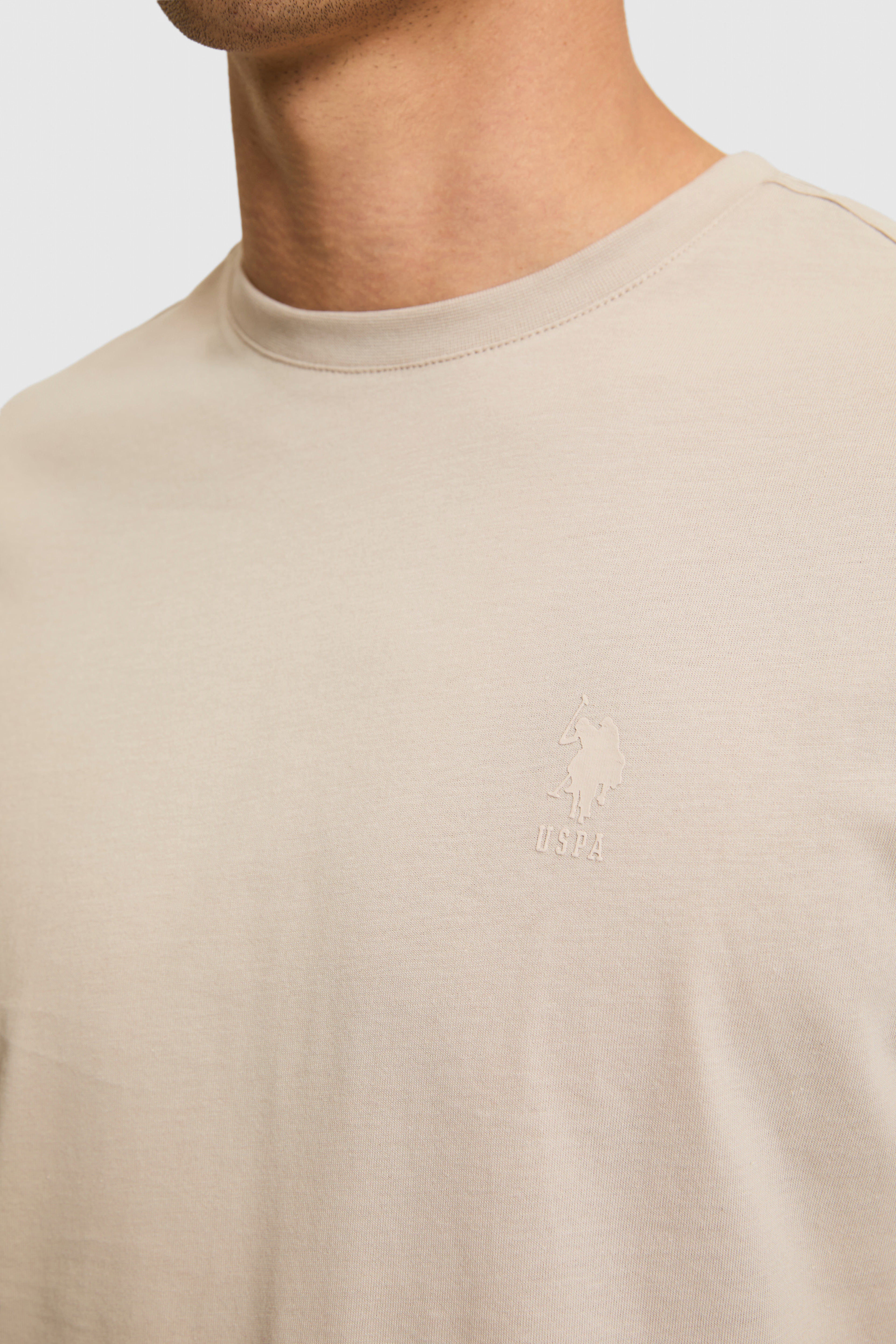 Erkek Regular Fit Bisiklet Yaka Taş Basic Tişört - Image 6