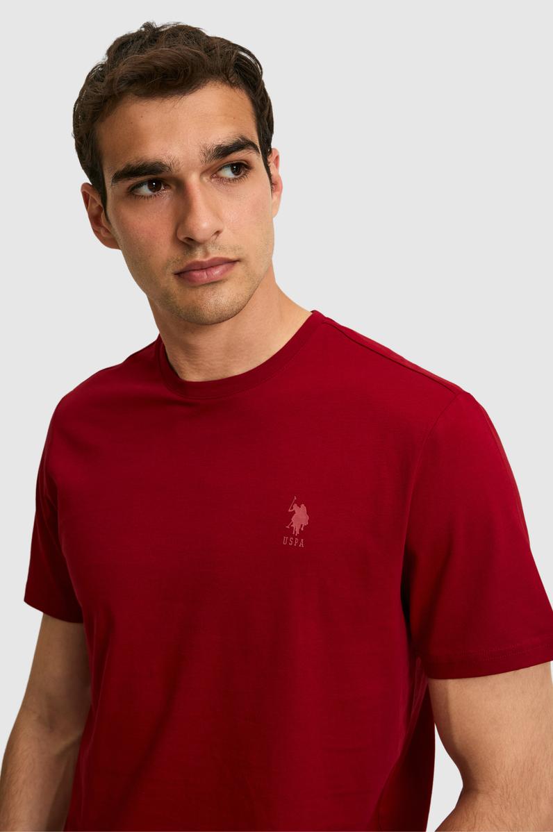 Erkek Bordo Basic Tişört