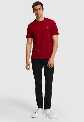 Erkek Bordo Basic Tişört - 50326953177