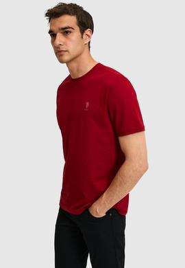 Erkek Bordo Basic Tişört - 50326953177