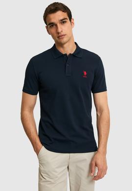 Erkek Koyu Lacivert Basic Tişört - 50322304408