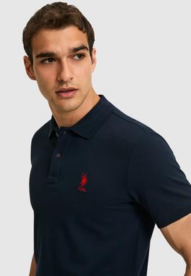Erkek Koyu Lacivert Basic Tişört - 50322304408