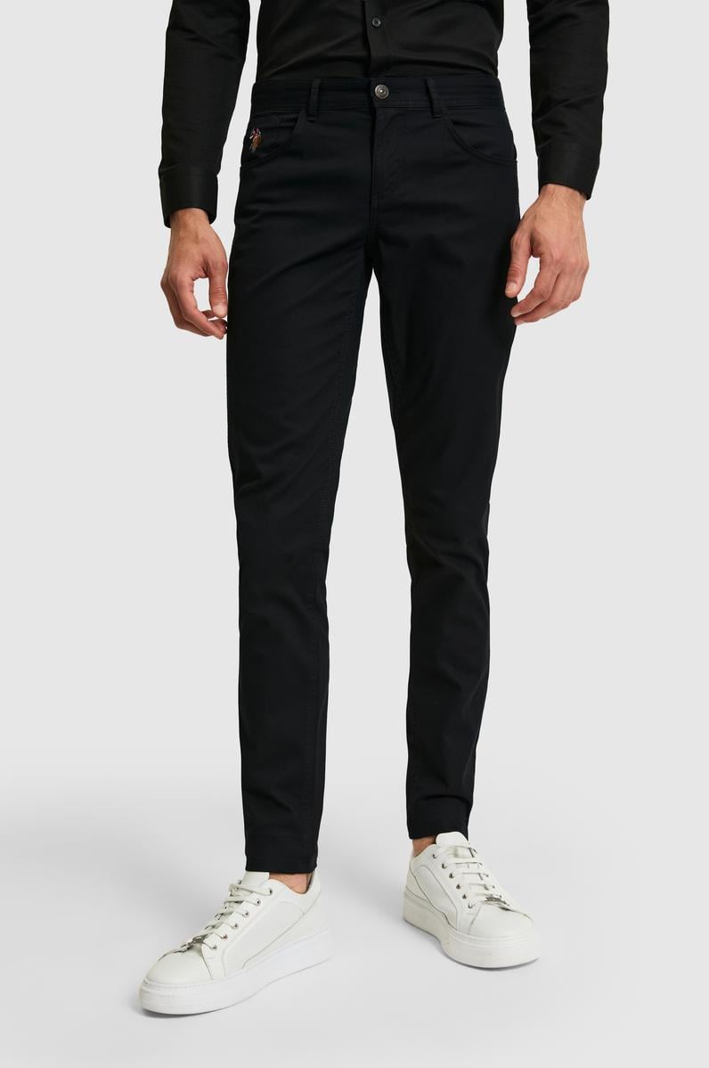 Erkek Siyah Kanvas / Chino Pantolon
