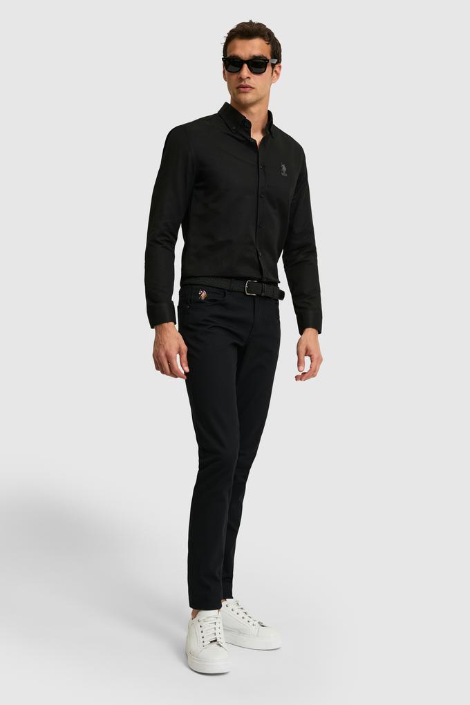 Erkek Siyah Kanvas / Chino Pantolon