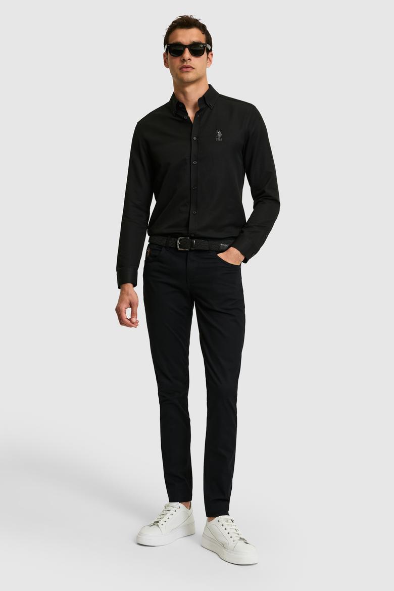 Erkek Siyah Kanvas / Chino Pantolon - 50322356311