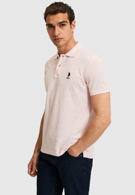 Erkek Açık Pembe Basic Tişört - 50322304210