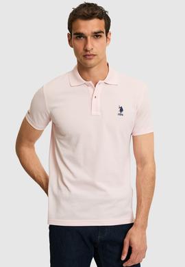 Erkek Açık Pembe Basic Tişört - 50322304210