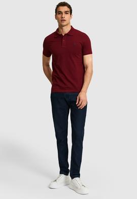Erkek Bordo Basic Tişört - 50322347355