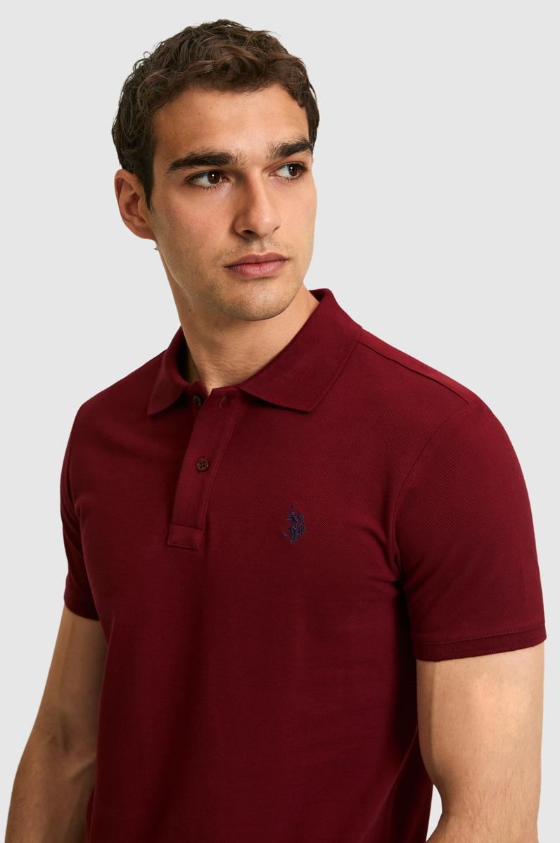 Erkek Bordo Basic Tişört