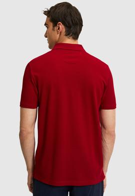 Erkek Bordo Basic Tişört - 50322314212