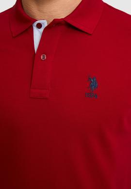 Erkek Bordo Basic Tişört - 50322314212