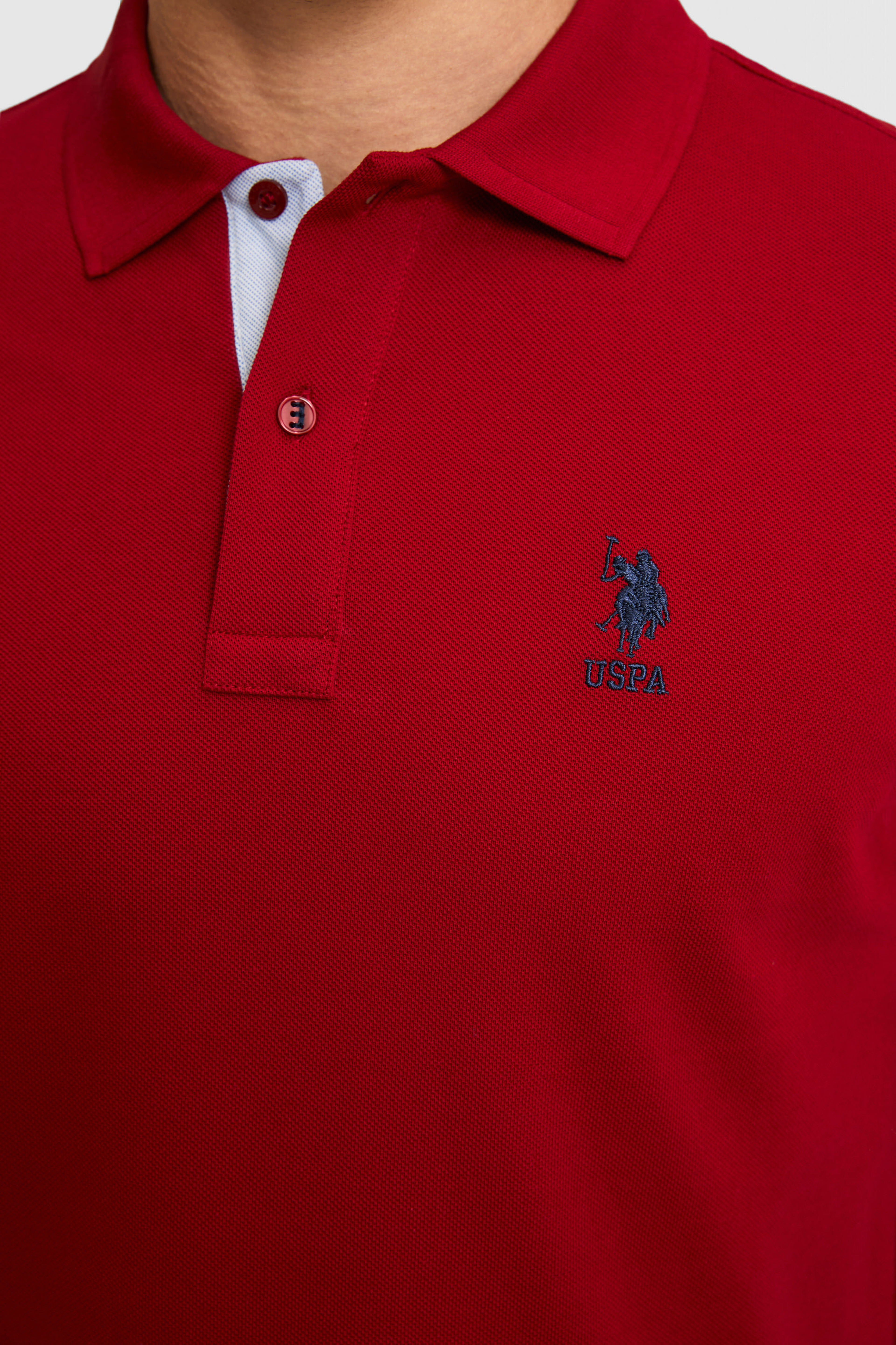 Erkek Regular Fit Polo Yaka Bordo Basic Tişört