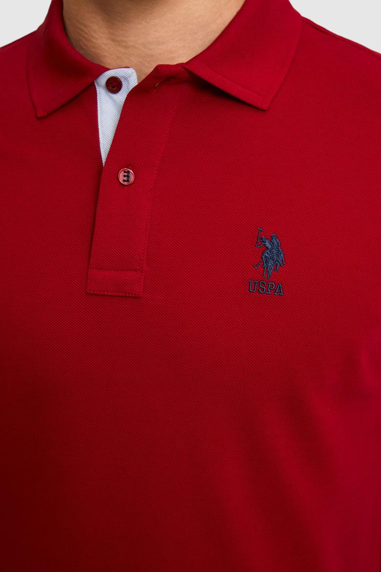 Erkek Bordo Basic Tişört - 50322314212