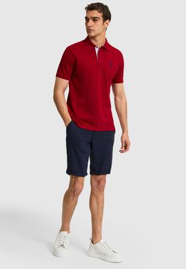 Erkek Bordo Basic Tişört - 50322314212