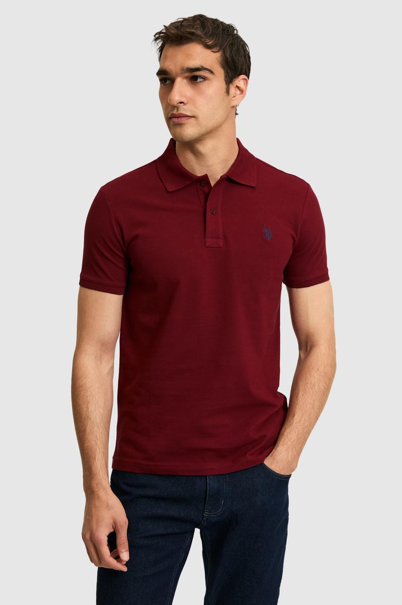 Erkek Bordo Basic Tişört