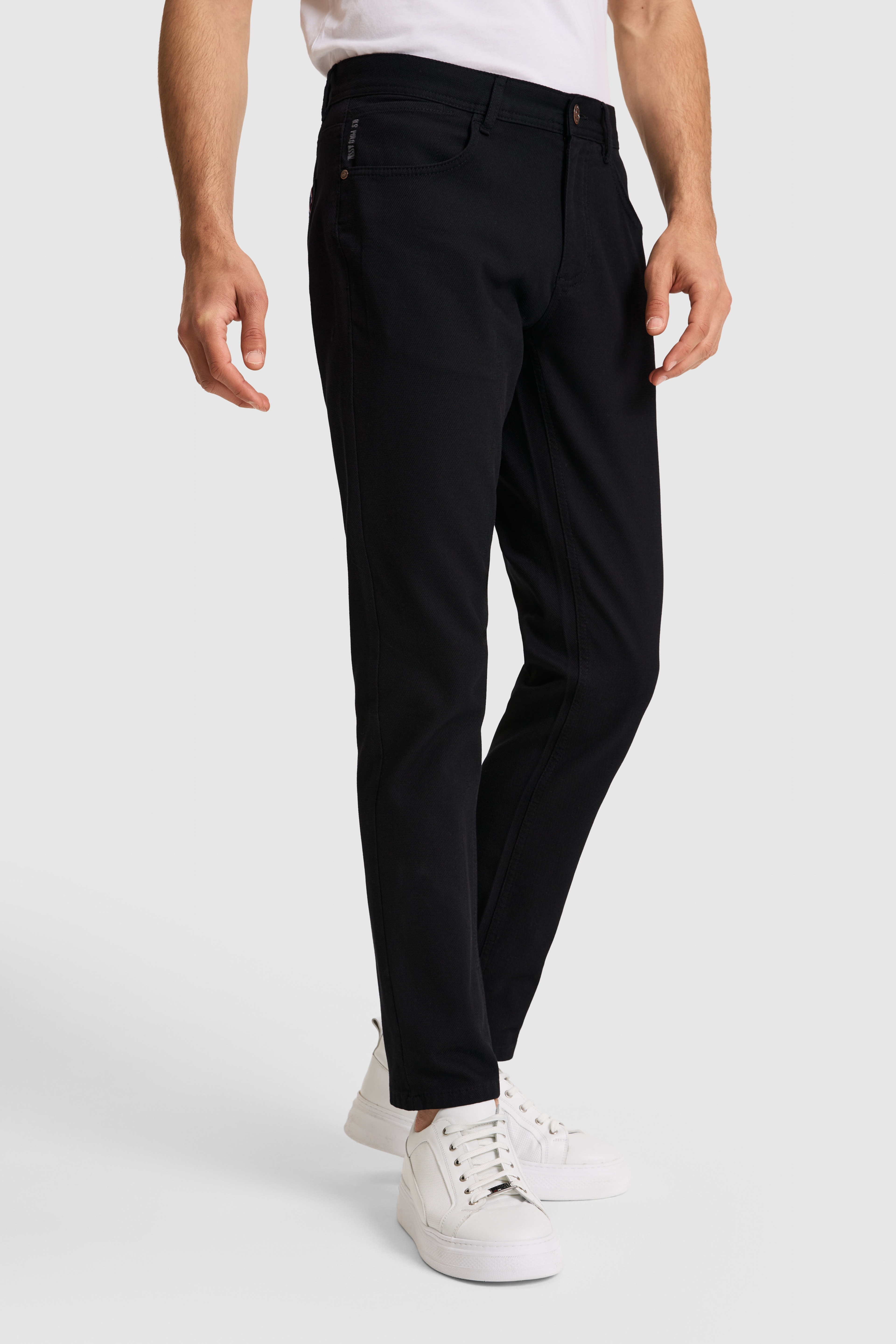 Erkek Siyah Kanvas Pantolon - Image 3