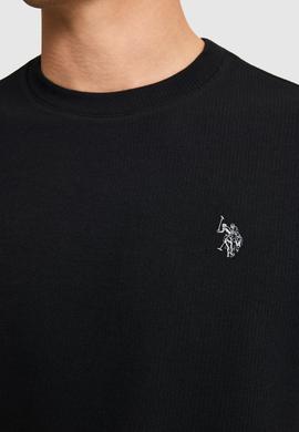 Erkek Comfort Fit Bisiklet Yaka Siyah Tişört - 50326967023