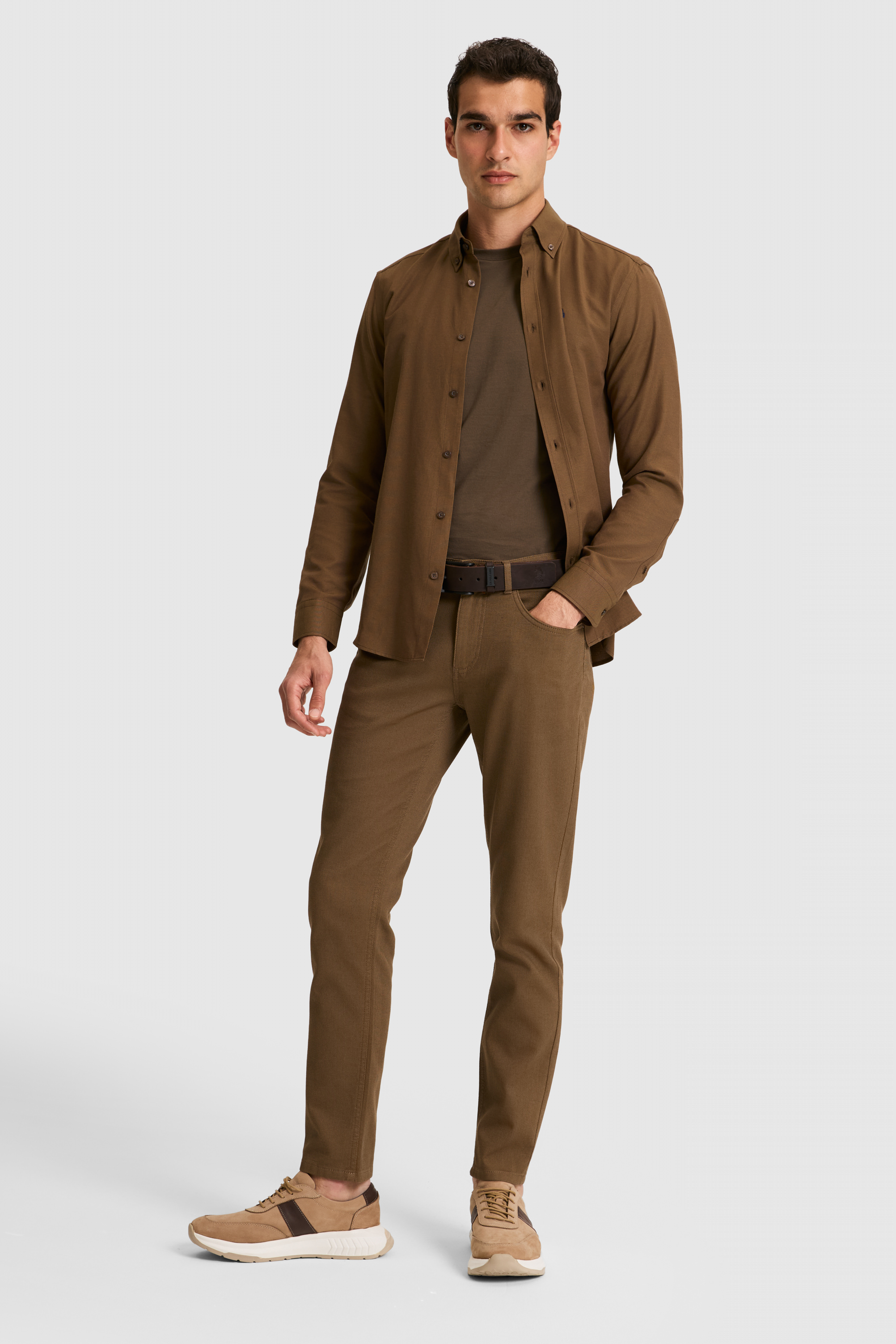 Erkek Haki Kanvas Pantolon - 50326183059