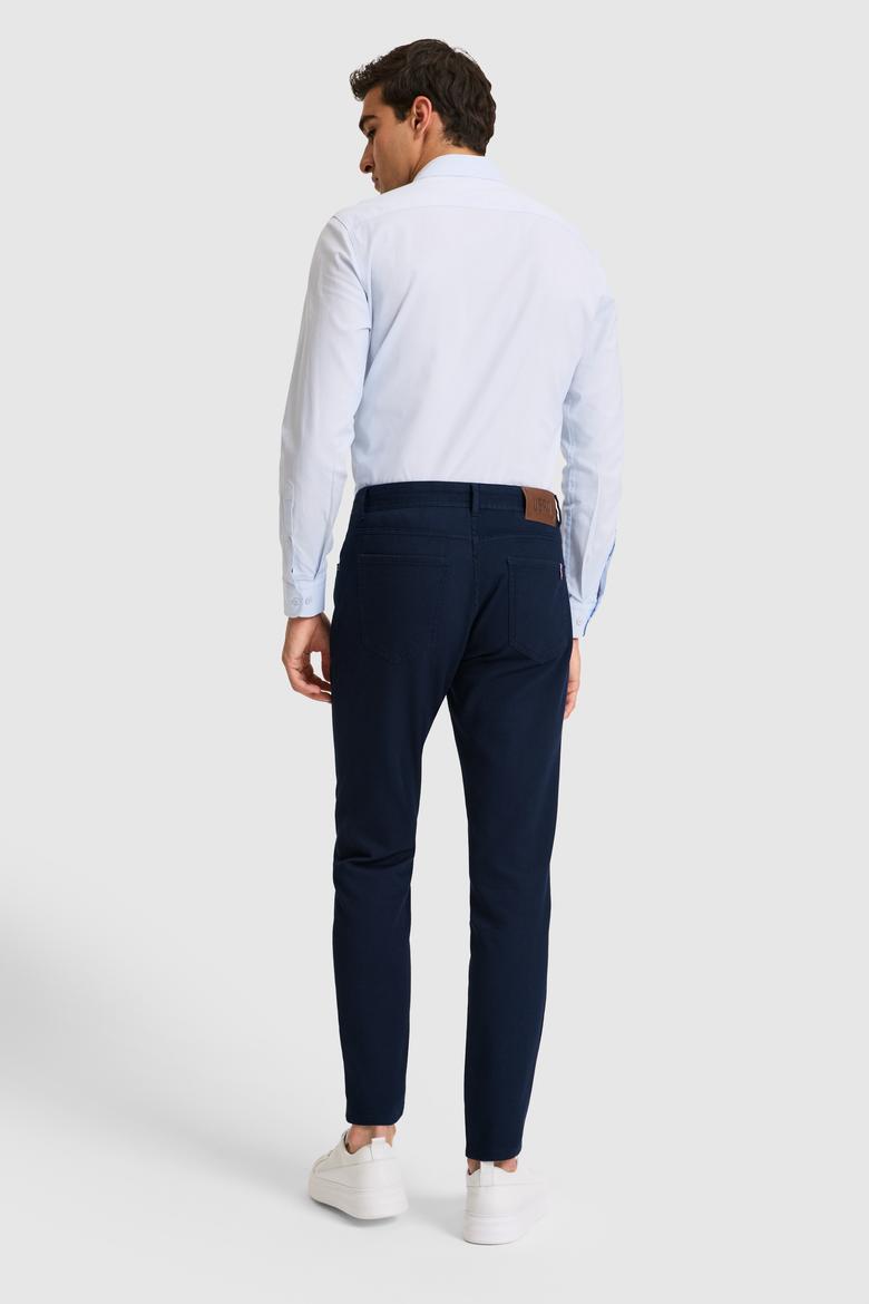 Erkek Lacivert Kanvas Pantolon - 50326183402