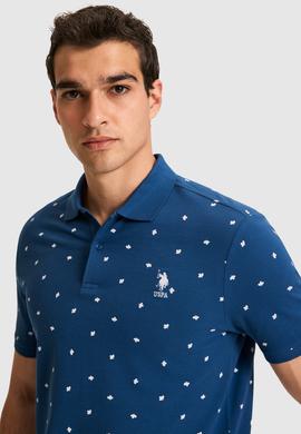Erkek Regular Fit Polo Yaka Açık Lacivert Tişört - 50327004019