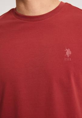 Erkek Regular Fit Bisiklet Yaka Vişne Basic Tişört - 50326953142