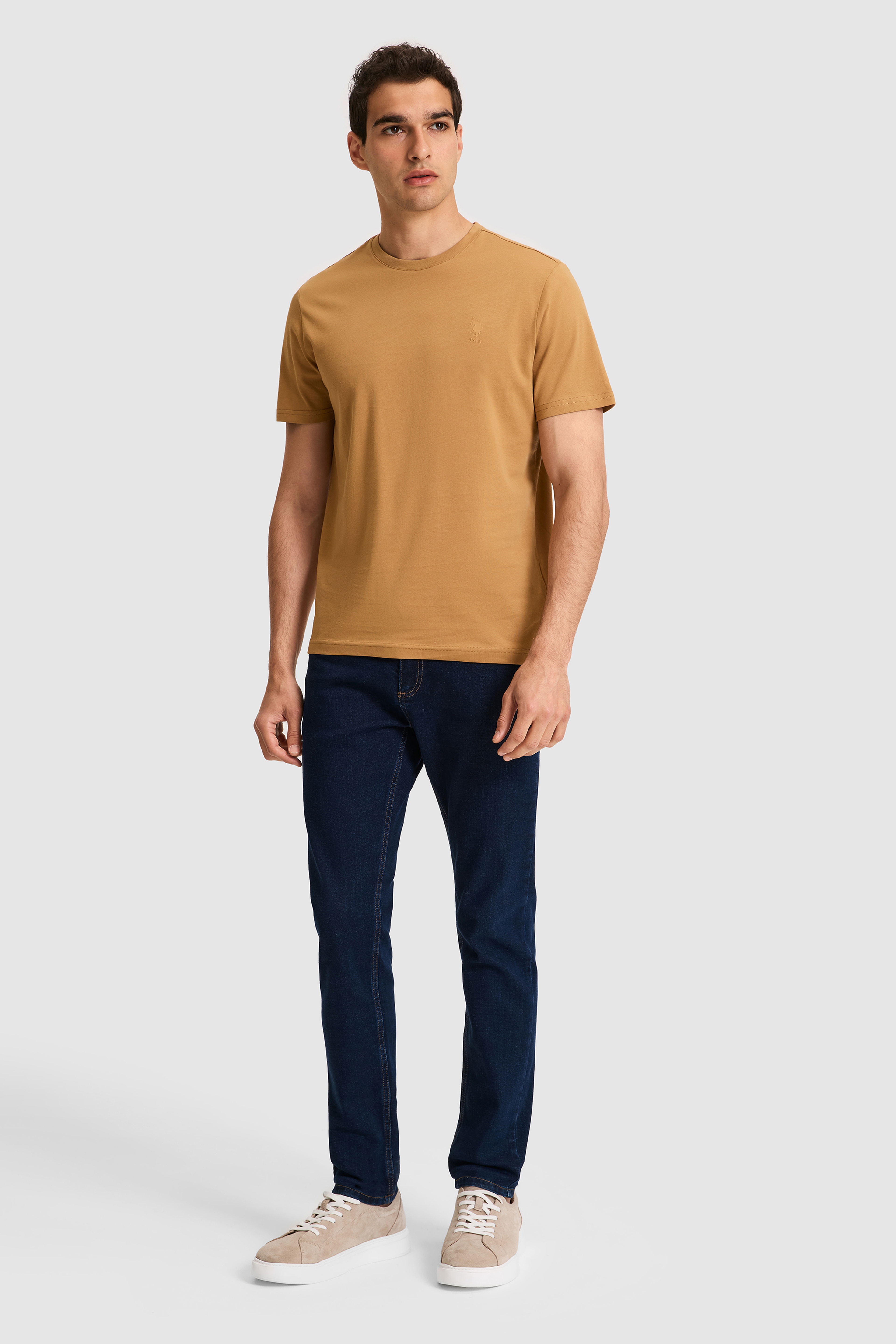 Erkek Regular Fit Bisiklet Yaka Coconut Basic Tişört - Image 4