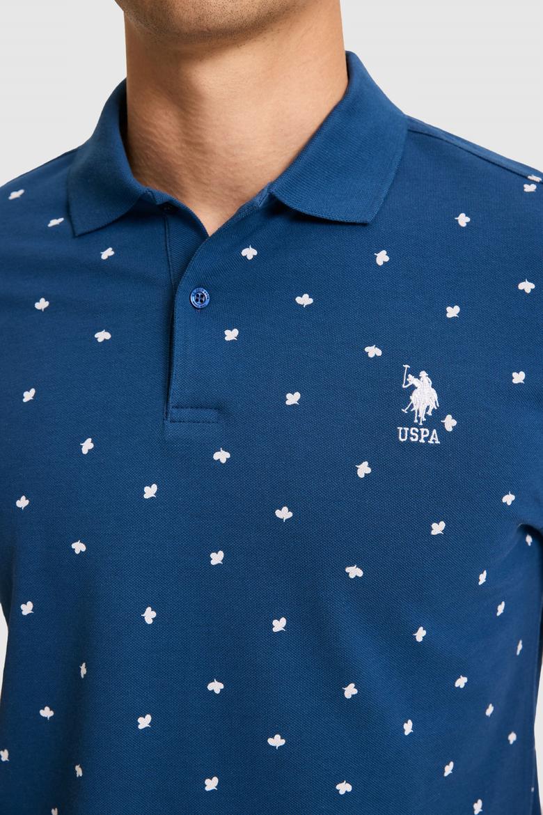 Erkek Regular Fit Polo Yaka Açık Lacivert Tişört - 50327004019