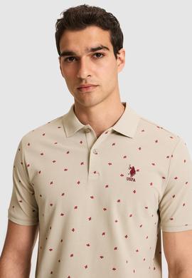 Erkek Regular Fit Polo Yaka Açık Haki Tişört - 50327004029