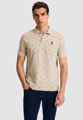 Erkek Regular Fit Polo Yaka Açık Haki Tişört - 50327004029