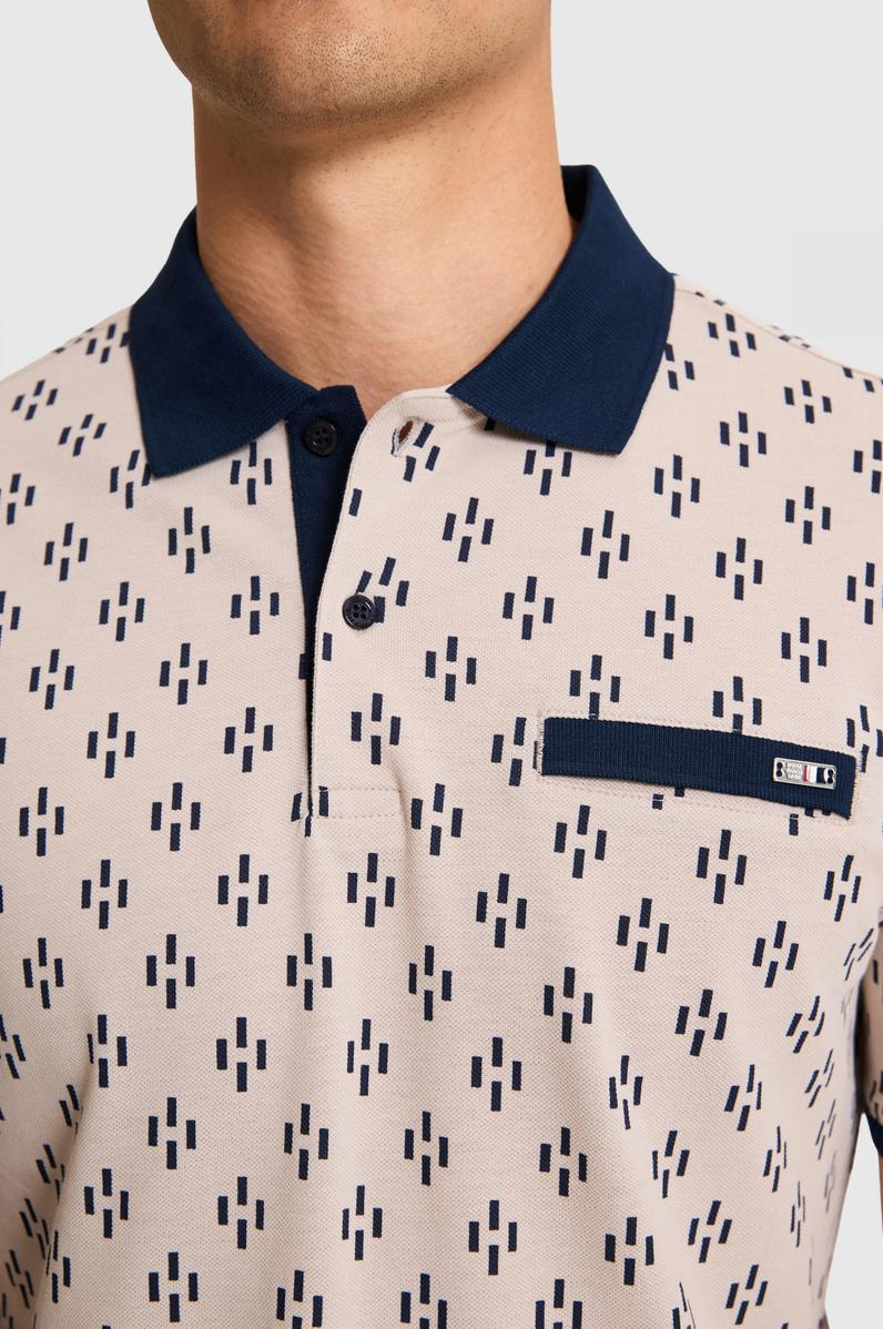 Erkek Regular Fit Polo Yaka Taş Tişört