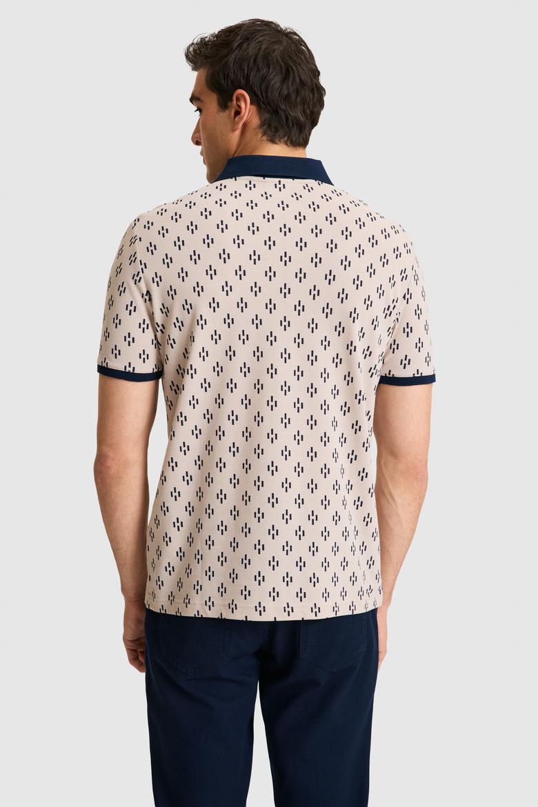 Erkek Regular Fit Polo Yaka Taş Tişört - 50326994030