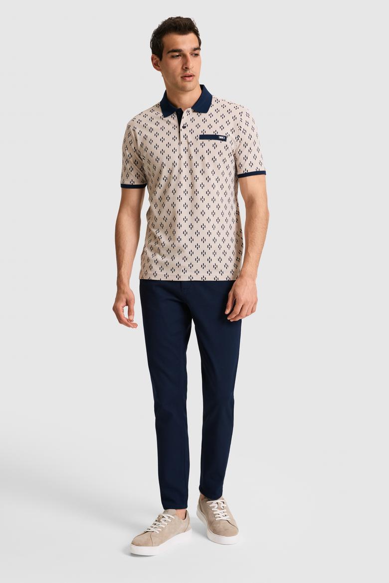 Erkek Regular Fit Polo Yaka Taş Tişört - 50326994030