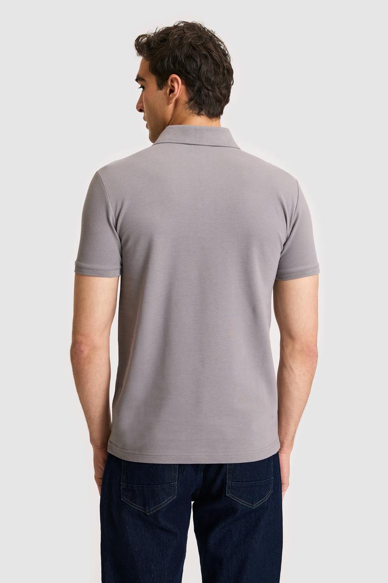 Erkek Gri Basic Tişört - 50326920065