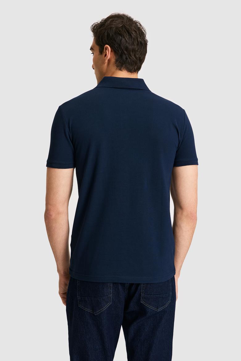 Erkek Lacivert Basic Tişört - 50326920117