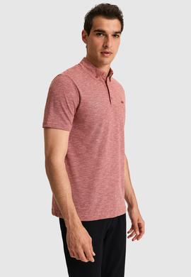 Erkek Regular Fit Polo Yaka Açık Pembe Tişört - 50322532021
