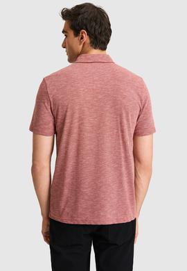Erkek Regular Fit Polo Yaka Açık Pembe Tişört - 50322532021