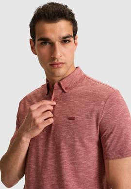 Erkek Regular Fit Polo Yaka Açık Pembe Tişört - 50322532021