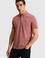 Erkek Regular Fit Polo Yaka Açık Pembe Tişört