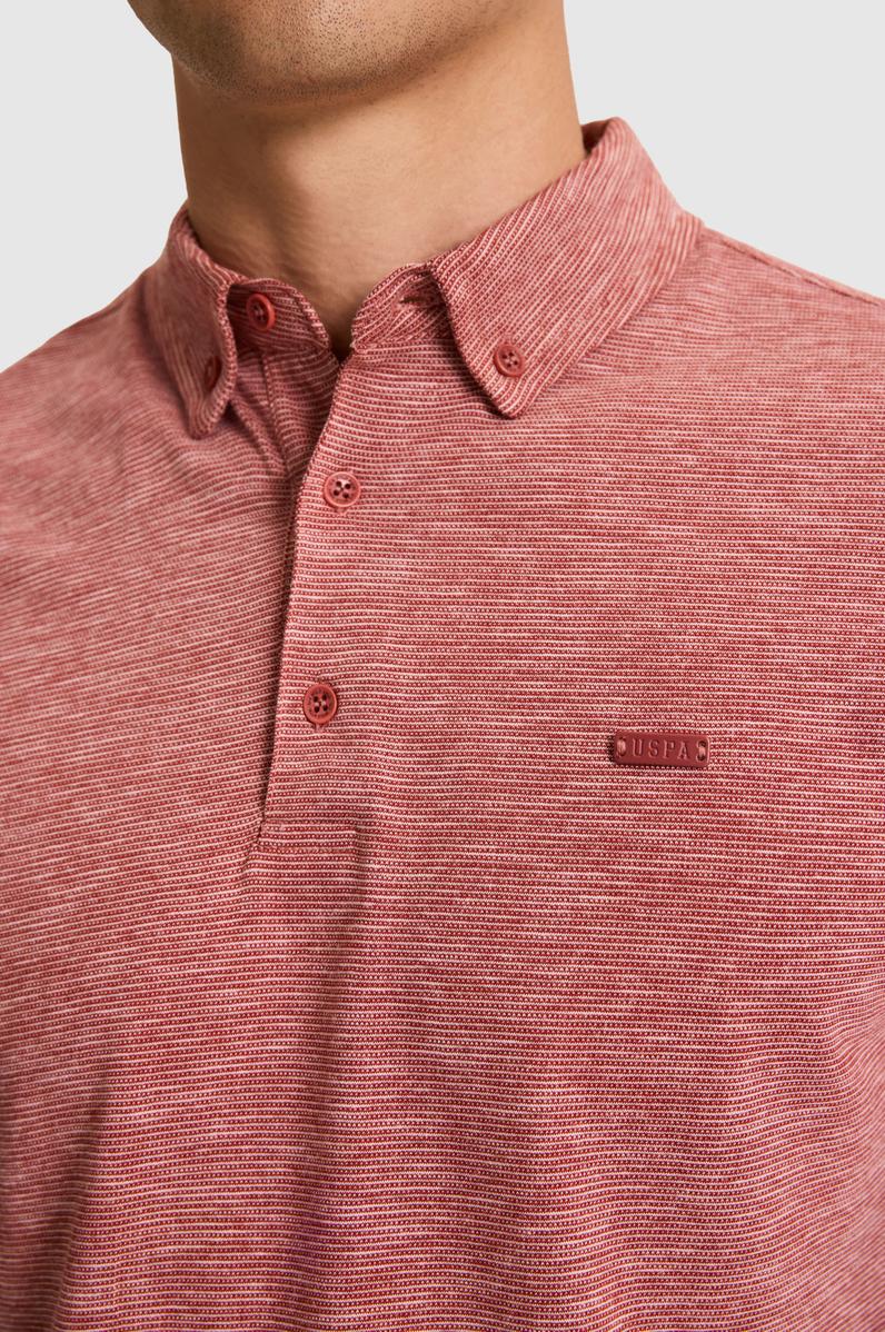 Erkek Regular Fit Polo Yaka Açık Pembe Tişört